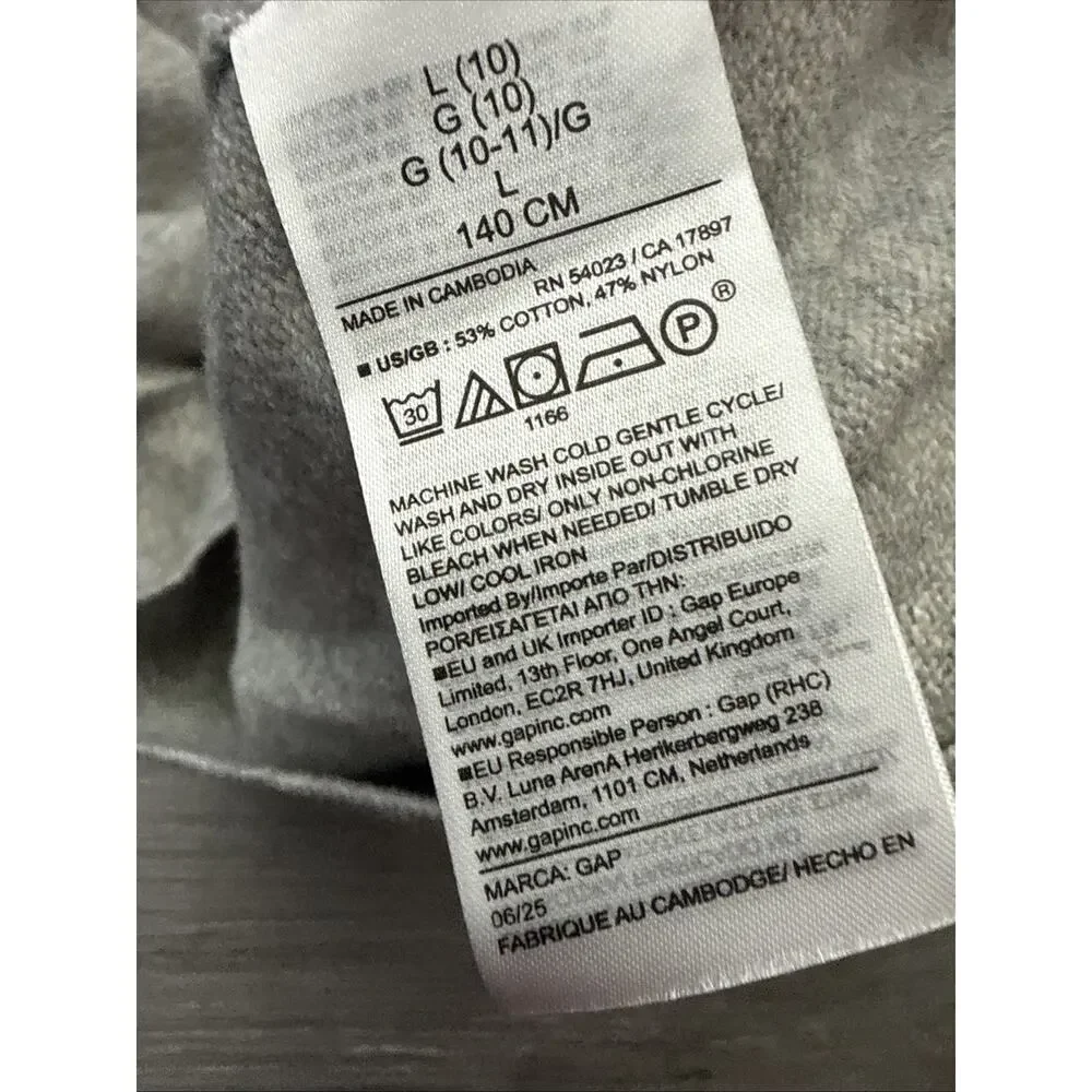 Gap Kids Hoodie, Grey, Large (10)